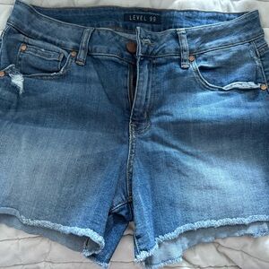 Level 99 Distressed Denim Shorts size 31